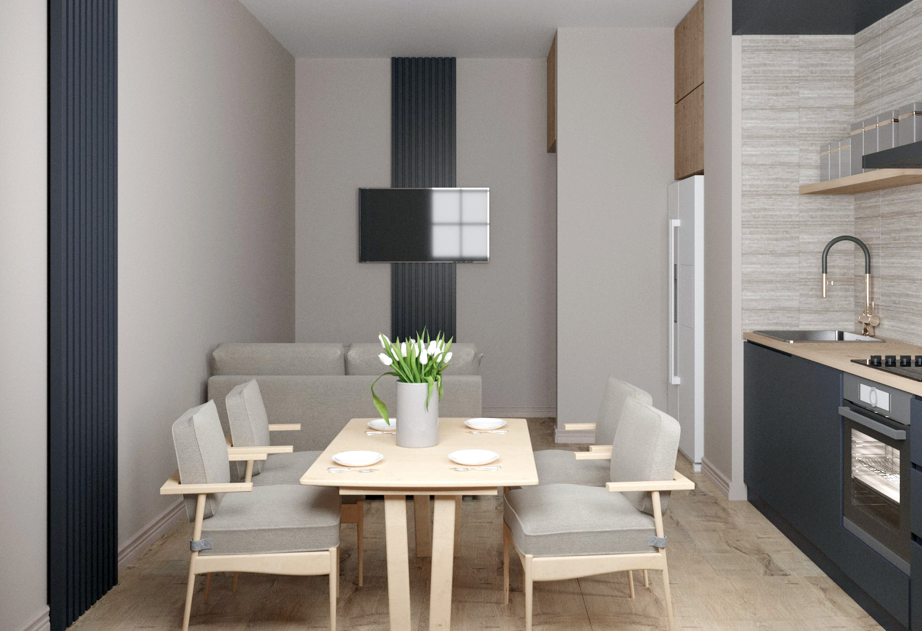 Moscow 1-Bedroom Apartment